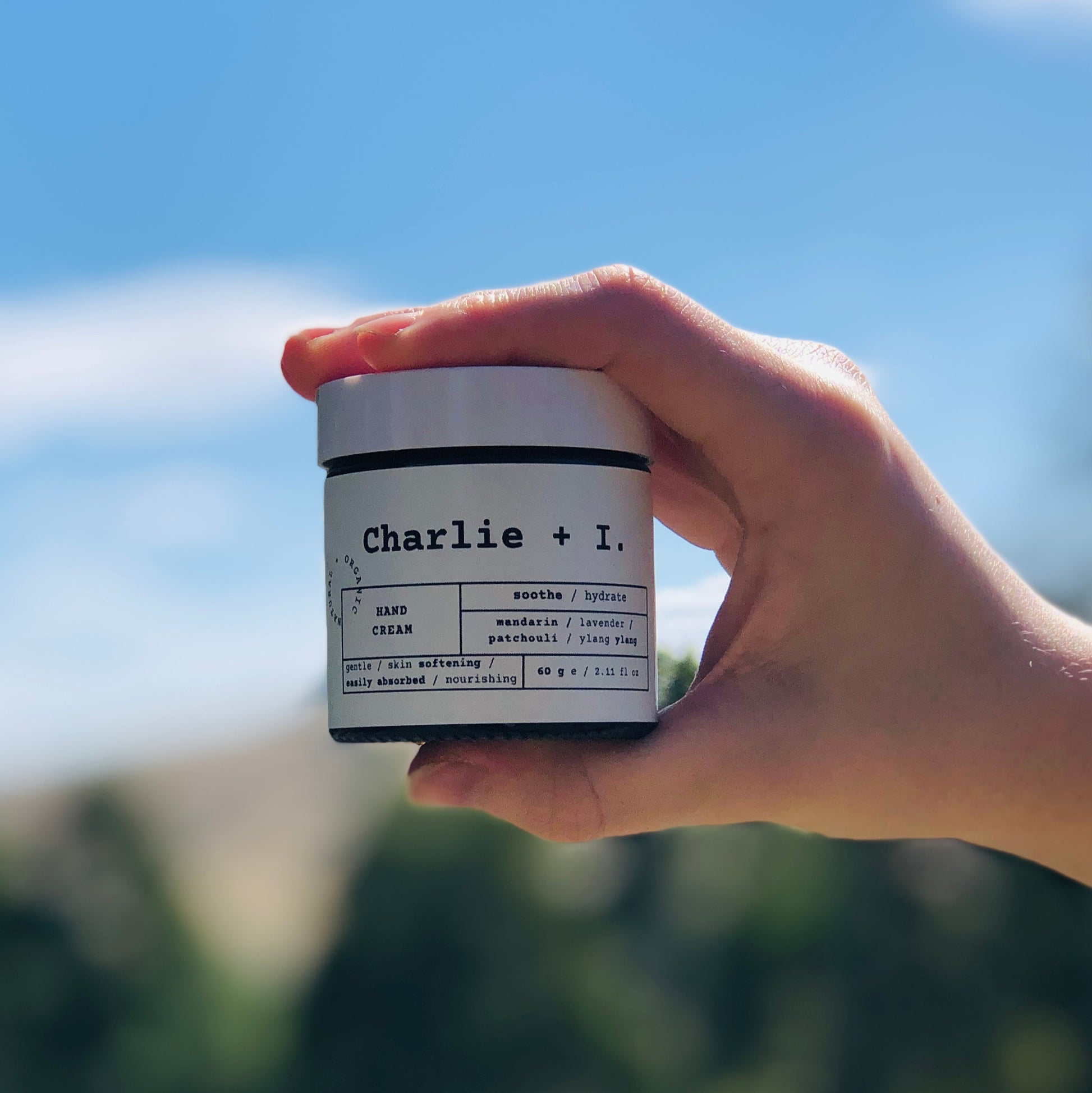 Soothing Lavender Mandarin Botanical Hand Cream - Natural Australian Aromatherapy Skincare - Made in Gippsland. Charlie + I.