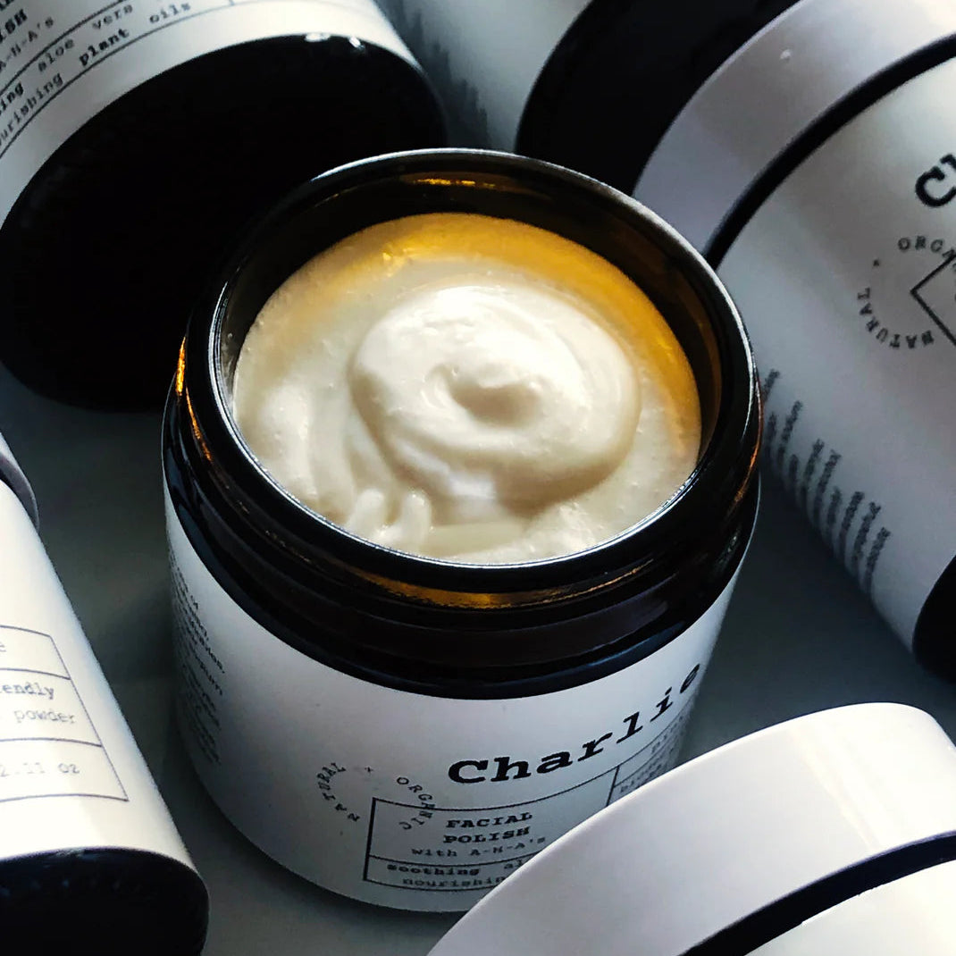 SKIN RENEWAL FACIAL POLISH — EXFOLIATING CLEANSER WITH JOJOBA BEADS & AHA